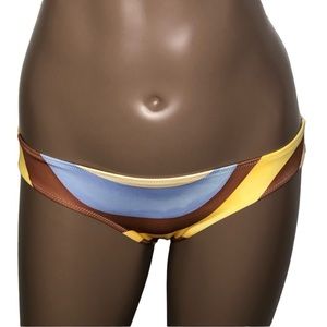 Solid & Striped Wave Print The Elle Hipster Bikini Swim Bottom